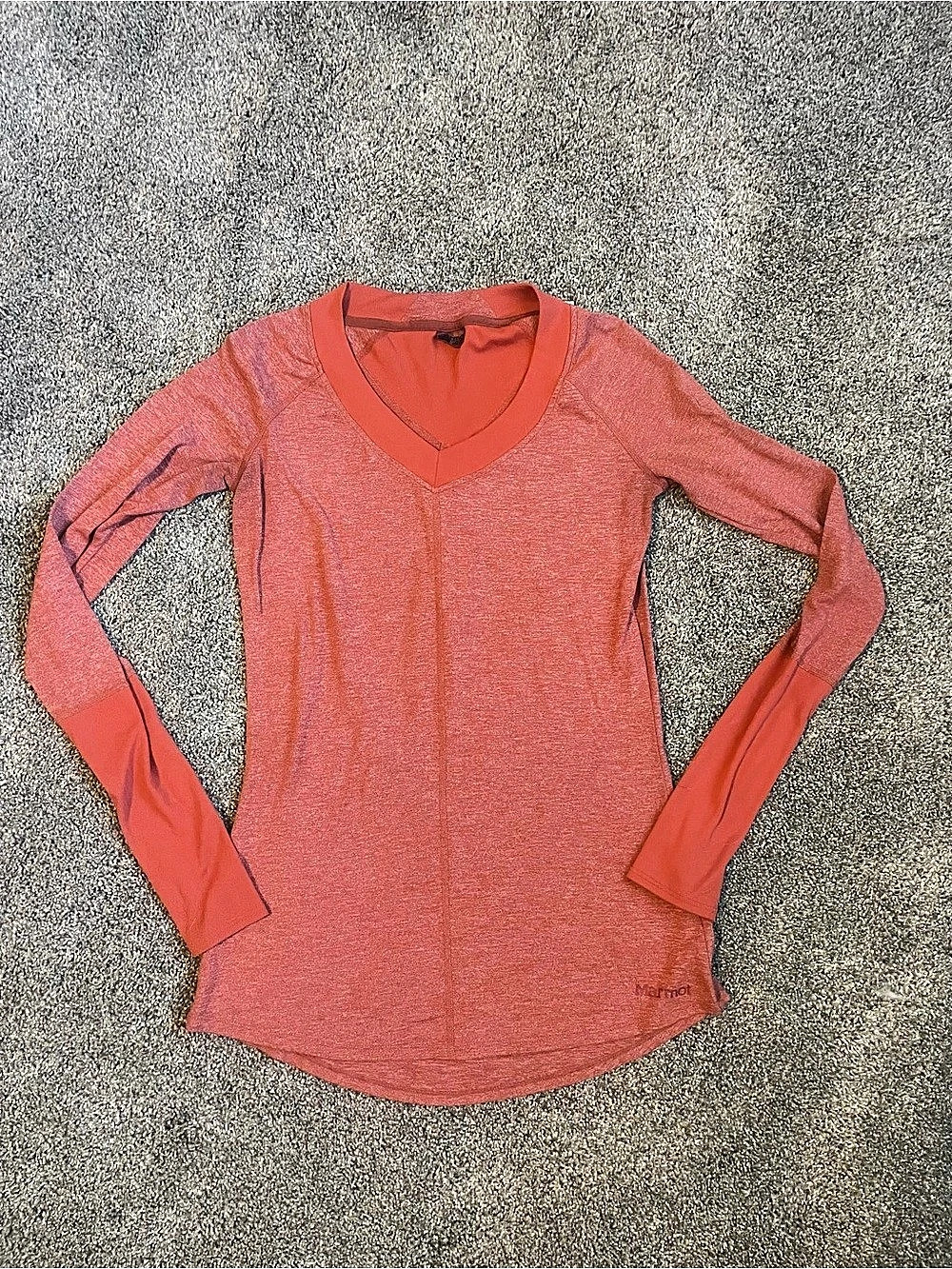 Marmot Women's Kayla Long-Sleeve Performance Top Coral Orange XS